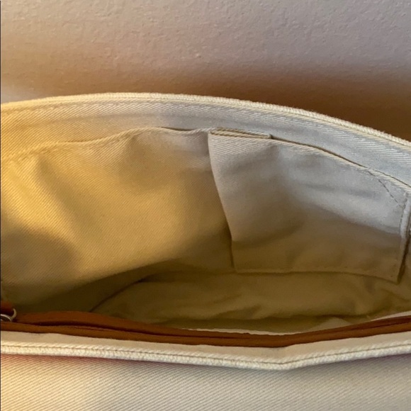 Poppie Jones Red & White Striped Shoulder Bag NWOT - Picture 7 of 8